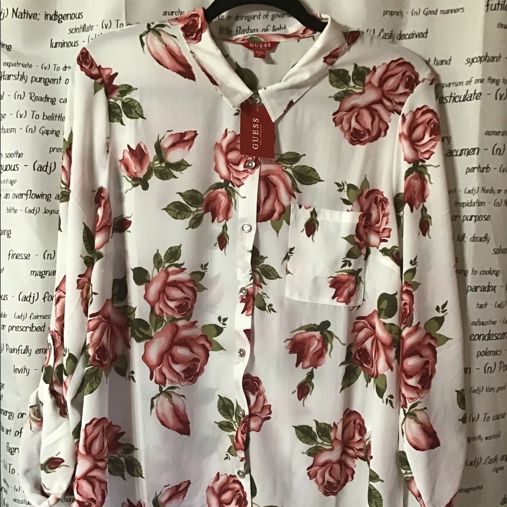 Guess button down shirt